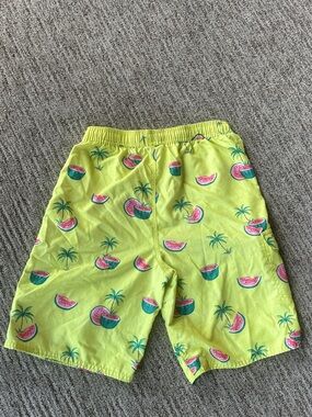 Rip Curl Neon Yellow Watermelon Print Kids Swim Shorts